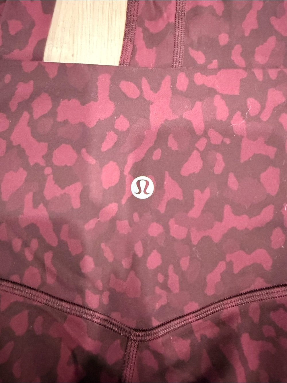 lululemon athletica Burgundy and Black Leopard Print High-Rise Leggings - Picture 2 of 2